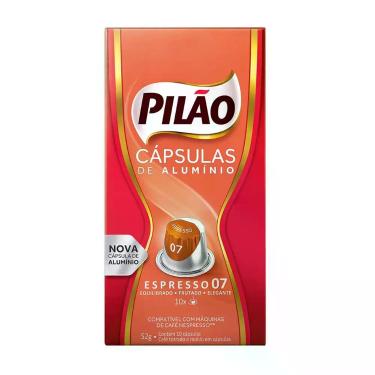 Imagem de Cápsulas de Café Espresso Pilão Compatível Nespresso 10 Unidades Inten