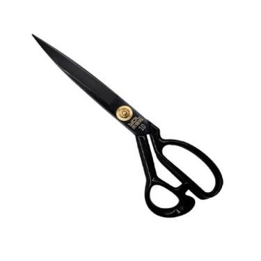 Imagem de Tesoura de Alfaiate Titanium Preta 9 pol Forjada e Reforçada Corte e Costura Profissional - Tesoura Black Premium