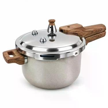 Imagem de Panela de Pressão Antiaderente Indução 4,2L Cerâmica Inox - VISTA HOME