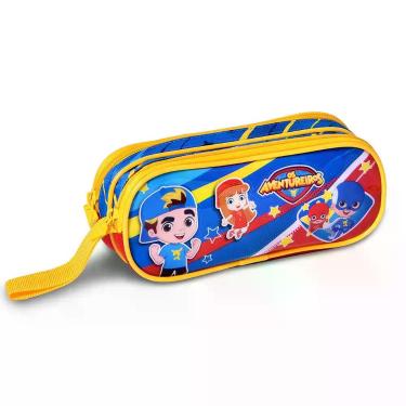 Imagem de Estojo Duplo Infantil Aventureiros Escolar Luccas Neto Porta Lápis Org