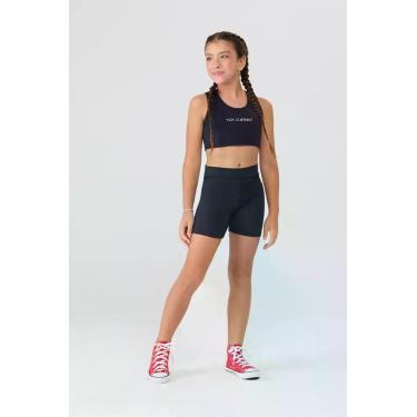 Imagem de Conjunto Infantil Feminino Esportivo Top e Shorts Biker - Vida Costeir