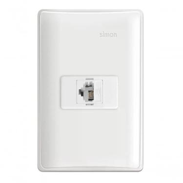 Imagem de Conjunto Simon 19 com Placa 4x2 1 Tom RJ11 4 Fios