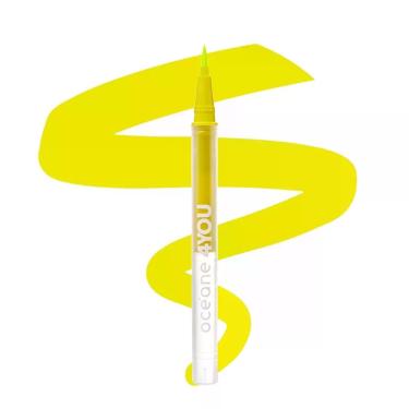 Imagem de Caneta Delineadora 4you Flesh Color Neon Yellow Alta Pigmentação e Fixação Duradoura Amarelo Oceane 75ML
