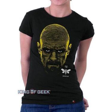 Imagem de Baby Look Heisenberg Breaking Bad Camisa Geek Blusinha Série - king of