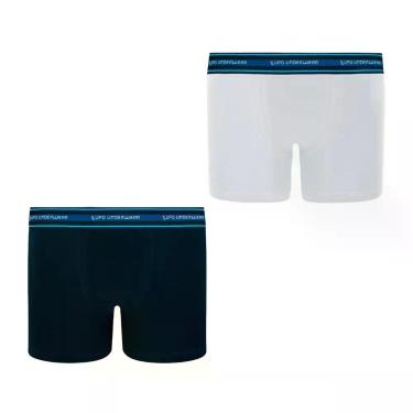 Imagem de Kit 2 Cueca Boxer Box Lupo Infantil Kids Algodão Original, Branco com 