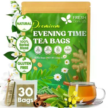 Imagem de Chá de Ervas FRESHDRINKUS Evening Time 30 Sachês Sem Cafeína
