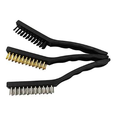 Imagem de Kit com 3 Escovas de Aço Para Limpeza E Remoção FR112