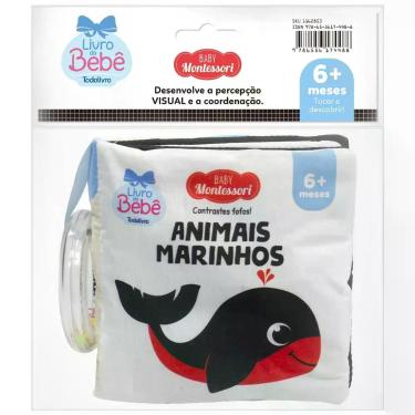 Imagem de Livro - Baby Montessori - Contrastes Fofos! Animais marinhos