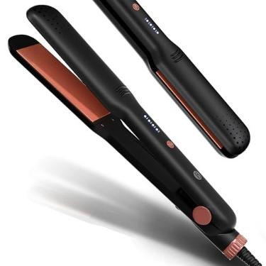 Imagem de Bglam Alisador de cabelo plano de cerâmica de 3 cm – aquecimento rápido, temperatura ajustável (160 °C-220 °C), ferramenta de estilo de cabelo de placa larga para cabelos lisos e sem frizz – Ideal