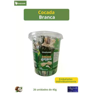 Imagem de Cocada Branca Cremosa Granfrutalle Pote 26 Unidades De 40g Embaladas I