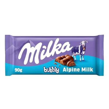 Imagem de Chocolate Milka Bubbly Alpine Milk Aerado 90g - Espanha