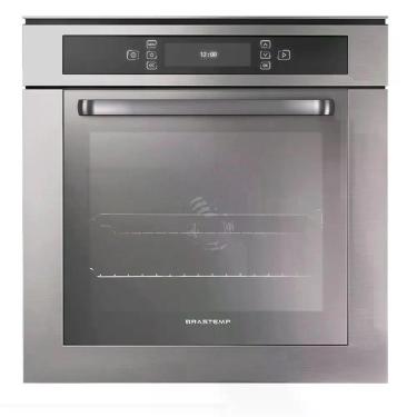 Imagem de Forno de Embutir Elétrico Brastemp BO260AR 67L Função Ar Forçado Painel Touch Inox 220V