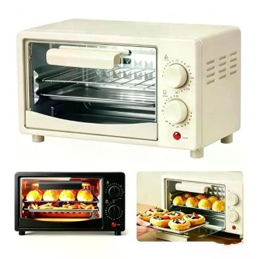 Imagem de Forno Elétrico 12L 600W com Grelha e Bandeja Assadeira VOLTAGEM: 110V