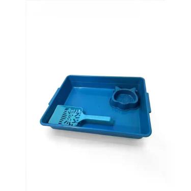 Imagem de Kit Higiênico para Gatos 3 em 1 - - Sem Marca, Azul