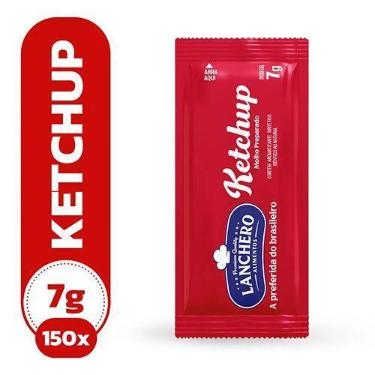 Imagem de 150 Un Ketchup Lanchero Tradicional em sachê 7g