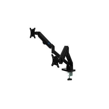 Imagem de Suporte de Mesa Articulado para 2 Monitores de 17" a 32" Ergofirst, Ajuste com Pistão a Gás, Preto - G16-C024