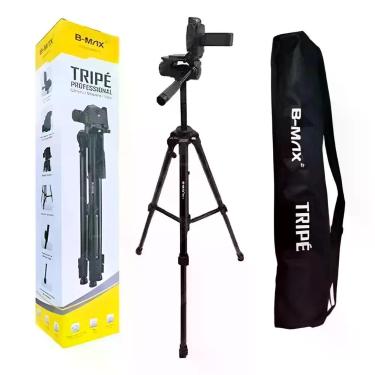 Imagem de Tripé B-MAX BMG-69 1,3m para Vídeos e Fotos Profissionais - Sem marca