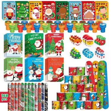 Imagem de Conjunto de papelaria de Natal Berbika, 168 peças de lembrancinhas par