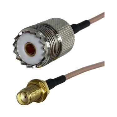 Imagem de Cabo Coaxial RF UHF RG316 RG58 PL259 SO239 Para SMA Macho Fêmea Com Co