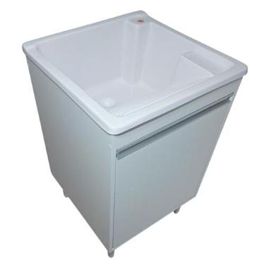 Imagem de Gabinete De Lavanderia em MDF com tanque de Fibra 40 Litros Cor do Tanque:Branco