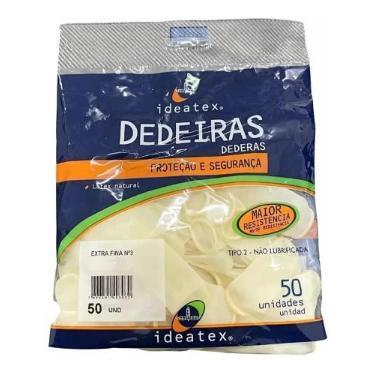 Imagem de Dedeira De Látex Ideatex Nº3 Pacote 50 Unidades