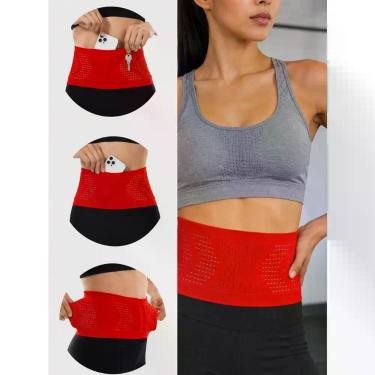 Imagem de Bolsa de Corrida Pochete Invisível Unissex De Cintura Esportes Cinto G