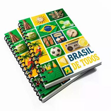 Imagem de Caderno Universitário 96 fls Pais Brasil de Todos - Premium