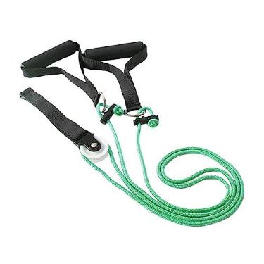 Imagem de Dynwave Polia de ombro sobre a porta, sistema de ombro, equipamento de exercício de braço de montagem de ancoragem de porta para treinamento de, VERDE
