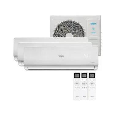 Imagem de Ar Condicionado Tri-Split Elgin 27000 BTUs 3X12000 Inverter Quente e Frio 220V (MTQE27C2CB)