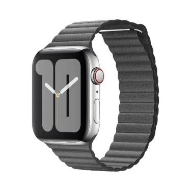 Imagem de Pulseira De Couro Para Apple Watch De 45mm 44mm 40mm 41mm 49mm 42mm, B