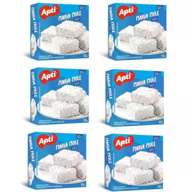 Imagem de Kit 6 Sobremesa Aerada Maria Mole Sabor Coco - Apti