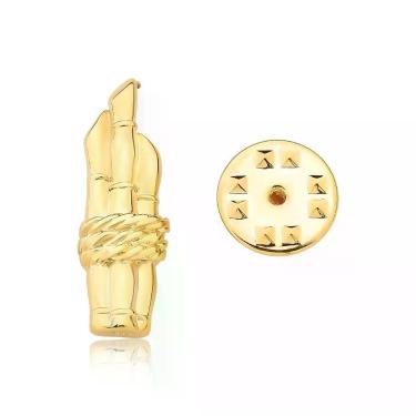 Imagem de Botton VL Accessoires VLVL572 Ouro 2.7X1CM Dourado Unissex Revestido em Ouro Agro