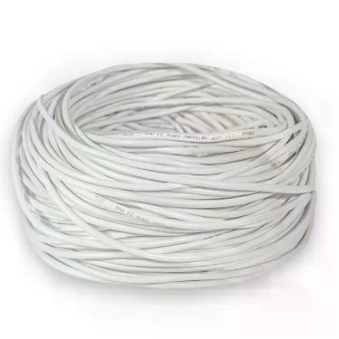 Imagem de Cabo de Rede CAT6 100 Metros 100m Branco Rolo UTP Ethernet Crimpado 23