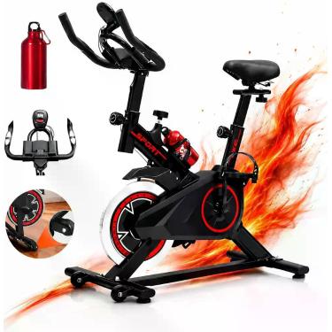 Imagem de Bicicleta Ergométrica Spinning Silenciosa Ajustável Suporta até 120kg 