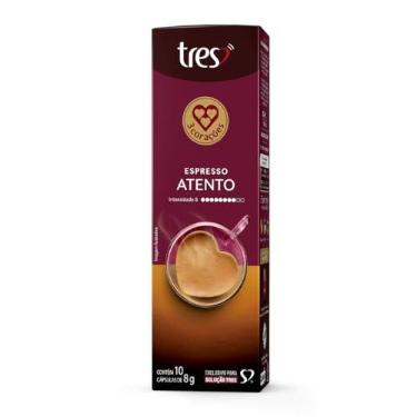 Imagem de 3 Corações Café Espresso Atento TRES - 10 unidades