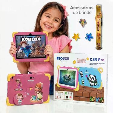 Imagem de Tablet Infantil Educativo Capa Protetora 4GB RAM 64GB Android 15.0 pla