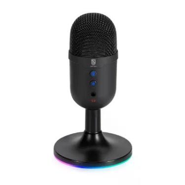 Imagem de Microfone Gamer New Hero Vox, RGB, Usb, Preto