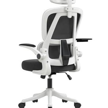 Imagem de Cadeira Ergonômica Escritório Gamer Estudo Adaptação da cintura Preto/Branco/Cinza/Rosa, Até 150kg(Branco-170)