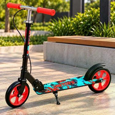 Imagem de Patinete Infantil Big Well Laranja com Freio Manual 70KG Unitoys