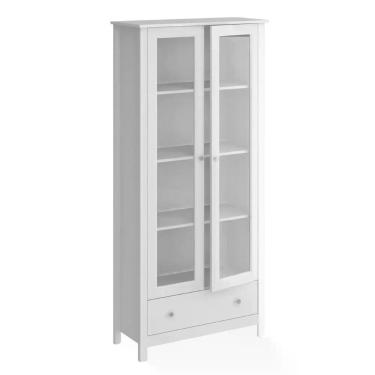 Imagem de Estante Livreiro 2 Portas 1 Gaveta Ditália E-954 Branco