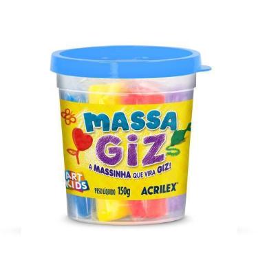 Imagem de A Massinha Que Vira Giz Acrilex -  2 Kit C/ 6 Cores