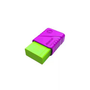 Imagem de Borracha Mercur TR Color Mix com Capa Protetora para Uso Escolar e Profissional Unidade Verde Limão