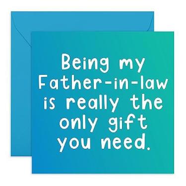 Imagem de Central 23 - Cartões de aniversário engraçados para o sogro - "Being My Father-in-Law" - Cartões de aniversário divertidos para ele - Cartões de aniversário atrevidos para o pai - Vem com adesivos divertidos