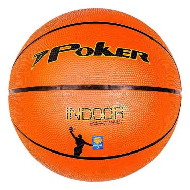 Imagem de Bola de Basquete Poker Oficial Nº 7 Indoor, Laranja, Único