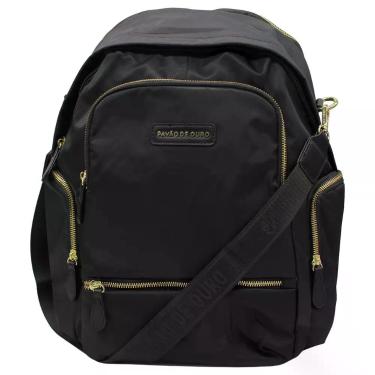 Imagem de Mochila De Costas Pavão De Ouro Nylon Zíper Diagonal Feminina - Pavo D