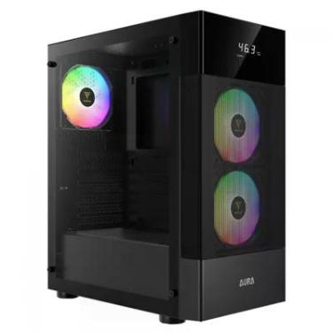 Imagem de Gabinete Gamer Gamdias Aura Gc5 ARGB, Mid-tower, Vidro Temp, 3 Fans, Black - Aura Gc5 ARGB Bk