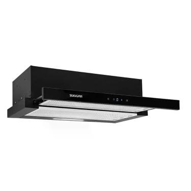 Imagem de Depurador De Ar Suggar Slim De Embutir 60cm Preto 220v De62thpt, 220V