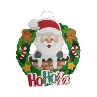 Imagem de Guirlanda Eva Papai Noel Ho Ho Ho Para Decoração De Natal