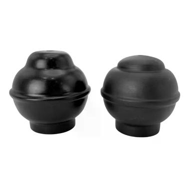 Imagem de Par Ponteira G Bola para Varão de Cortina 28mm 5x5cm, 2 Unidades para 