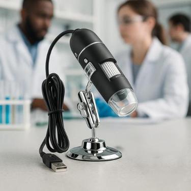 Imagem de Mini Microscópio Portátil Usb Ideal Para Estudantes - RELET